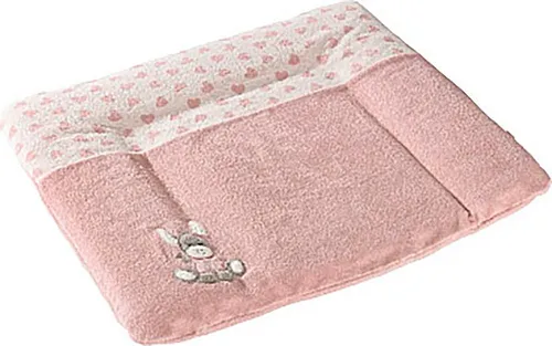 Sterntaler Wickelauflagenbezug 90 x 80 cm Esel Emmi Girl flora rose - Bezüge für Wickelauflagen, weicher Frottee in rosa mit Emmi Girl Applikation, hygienisch und waschbar bei 60°C, ideal für Wickeltischunterlagen und Wickelstationen.