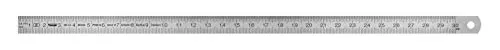 Vogel Germany Stahlmaßstab (Typ B, Messbereich 300 mm, Querschnitt 13 mm x 0,5 mm, rostfreier Federbandstahl, Ablesung von links nach rechts) 1010020030