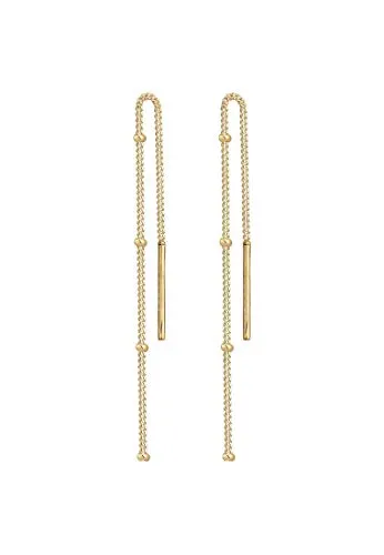 Elli Paar Ohrhänger Durchzieher Kugel Minimal Basic 925 Silber - Ohrhänger aus 925 Silber mit zarten Durchzieher-Design und schlichten Silberkugeln, ideal für elegante Alltagslooks und besondere Anlässe.