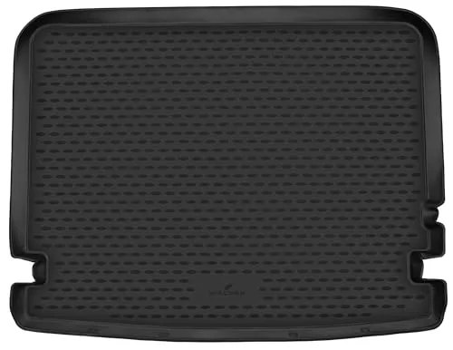WALSER XTR Kofferraumwanne für VW Multivan T5 (2003-2015) - Maßgeschneiderte Kofferraumwanne aus strapazierfähigem TPE-Material. Die rutschfeste Matte schützt zuverlässig vor Schmutz und Flüssigkeiten und ist leicht zu reinigen.