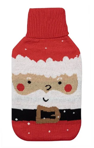 Rungassi Wärmflasche Wärmflasche 2L mit Strickbezug Rollkragen 