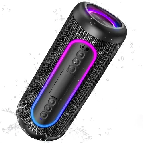 UOHHBOE Bluetooth Lautsprecher 30W Dual Stereo, Musikbox, 30H Grande, Schwarz