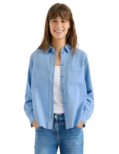 Cecil Damen Colored Denim Bluse von CECIL