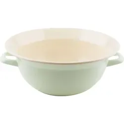 Riess Rührschüssel Classic Pastell 36 cm - Rührschüssel aus hochwertiger Emaille mit 9 Litern Fassungsvermögen, schnitt- und kratzfest, ideal für energiesparendes Kochen und langlebig in zarten Pastellfarben.