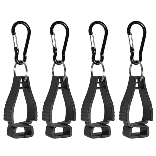 Handschuhe Halter Handschuh Clips Halter 4 Stück Grabber Halter für Arbeitshandschuh Tarp Clip mit Karabinerhaken Multifunktionaler Anti-Verlust-Handschuhclip Leichter Praktischer Handschuh Klemme