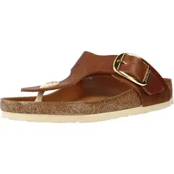 BIRKENSTOCK GIZEH BIG BUCKLE Zehentrenner in Braun, Größe 40 - Sandalen mit großem Schnallen-Design für einen modernen Look und optimalen Tragekomfort, jetzt versandkostenfrei auf Spartoo.de erhältlich!