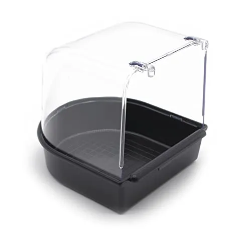 Vogel Badehaus Vogelkäfig schwarz Badeschale Badewanne Badeschale Käfig Voliere