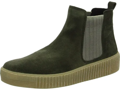 Gabor Stiefelette Veloursleder/Textil in grün von Gabor