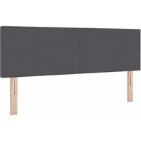 vidaXL Kopfteil Dunkelgrau 160 cm Kunstleder – Modernes Design für Ihr Schlafzimmer - Elegantes Kopfteil aus pflegeleichtem Kunstleder mit verstellbaren Höhen für individuellen Komfort. Perfekt für moderne Schlafzimmer und vielseitig einsetzbar.