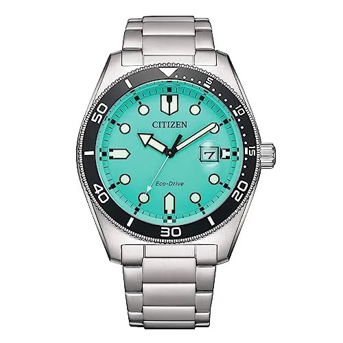 Citizen Marine Eco Drive AW1760-81W - Herren Armbanduhr - Armbanduhren für Herren, umweltfreundlicher Eco-Drive Antrieb, edles blaufarbenes Stahl-Design für Stil und Nachhaltigkeit