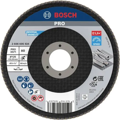 Bosch Accessories 2608606924 Fächerschleifscheibe Durchmesser 125 mm 1 St.