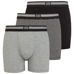 Jockey Trunk Cotton Stretch (3er Pack) - Herrenunterhosen in Schwarz - Herrenunterhosen mit mittlerer Bundhöhe und längerem Bein, aus komfortablem Baumwollstretch für perfekten Sitz und angenehmes Tragegefühl.