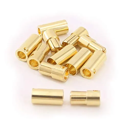 OliRC 6 Paare 6.5 mm Vergoldete Männliche und Weibliche Bullet Banana Stecker Verbinder für DIY RC Batterie ESC Motor (C118-6)