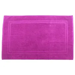 Julie Julsen Badematte 1-Badematte-Pink-70 x 120 cm, Baumwolle, Doppelrahmen rosa 70 cm x 120 cm