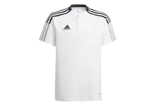 adidas Sport-Polo Team Tiro 21 weiss Jungen, Größe: 152