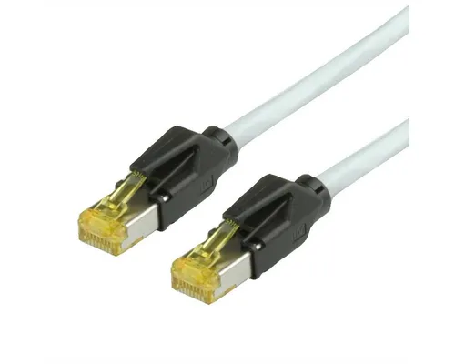 SECOMP Patchkabel Cat.6A S/FTP, 1000 cm - Hochwertiges Patchkabel für Geschwindigkeiten bis 10 Gigabit Ethernet. Flexibel und halogenfrei, ideal für zuverlässige Netzwerkanwendungen bis 500 MHz.