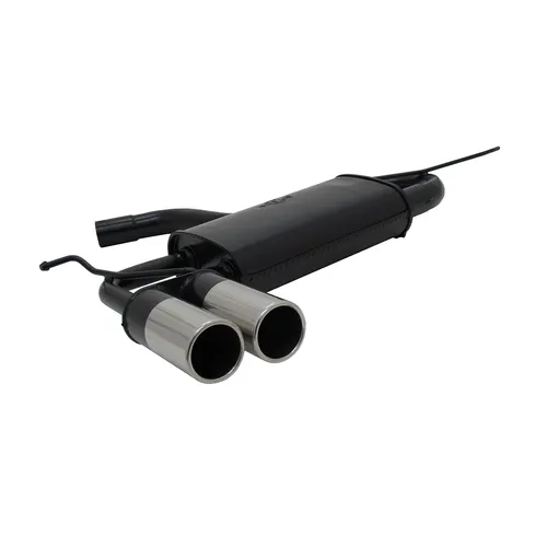 Novus Sportauspuff für Audi A3 8P Sportback / Seat Leon 1P - Schalldämpfer mit 2x76mm Auspuffendrohren für verbesserten Sound und optimale Leistung, ideal für sportliche Fahrer.