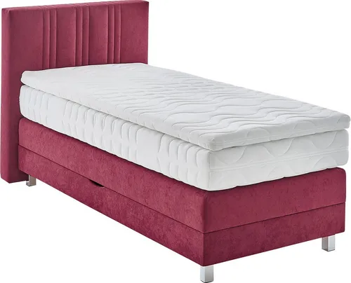 Boxspringbett bordeaux-rot 105x210 cm von Westfalia