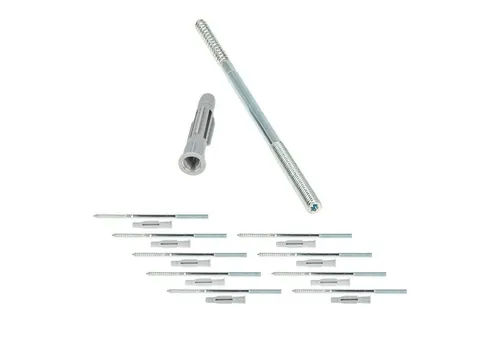 tecuro Stockschraube Stockschraube M8 / M10 - Stahl verzinkt, mit Universal Hohlraumdübel