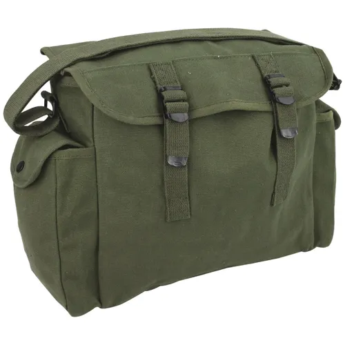 Highlander Schwerlast Militärischer Haversack Student Schulter Brot-Tasche Olive