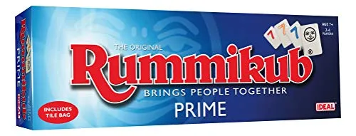John Adams IDEAL, Rummikub Prime Game: Brings People Together, Family Strategy Games, for 2-4 Players, Ages 7+