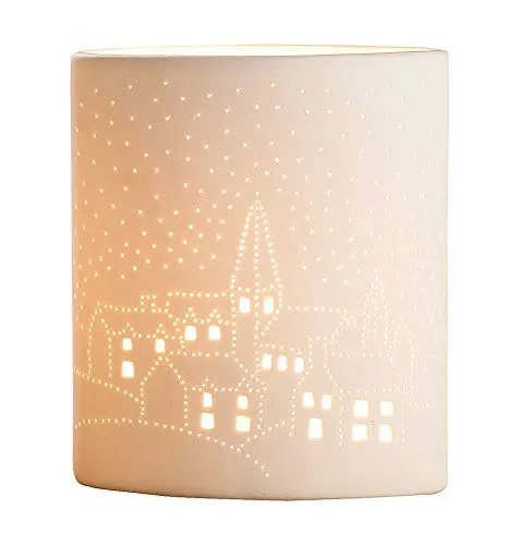 GILDE Deko Lampe Tischleuchte in weiß von GILDE