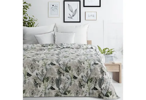 Wohndecke Fleecedecke 150x200 cm mit botanischem Muster