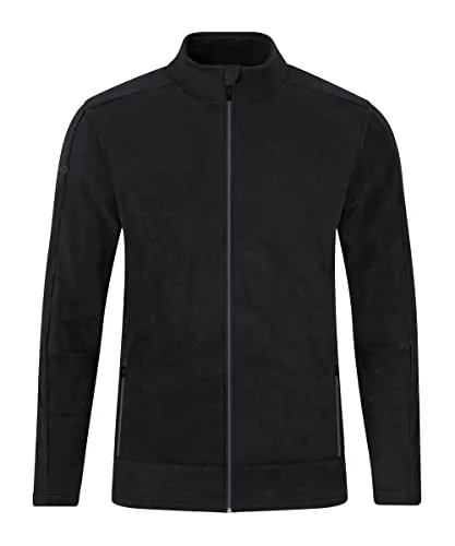 JAKO Fleecejacke Micro-Fleece schwarz Herren - Größe M - Jako Tennisbekleidung, strapazierfähige Fleecejacke aus 100% Polyester, waschbar bei 40°C, bietet hohen Tragekomfort und moderne Optik - ideal für Berufsbekleidung.
