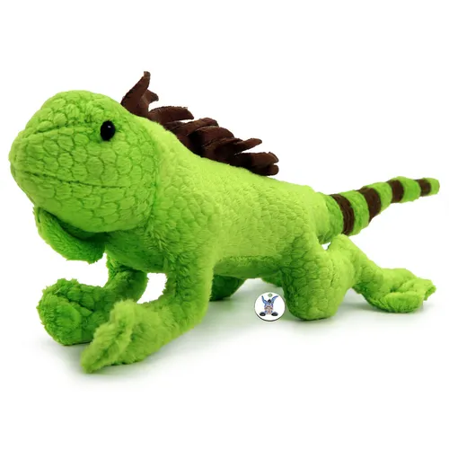Leguan Kuscheltier Echse Bartagame grün 36 cm Plüschtier LANZELOT Plüschechse
