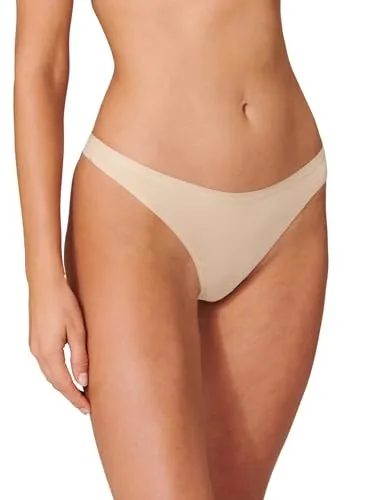 Schiesser Damen 2 Pack String Bio Baumwolle - 95/5 Organic Unterwäsche, Haut_174293, 42 EU