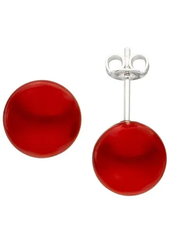 JOBO Perlenohrringe, 925 Silber mit Muschelkern-Perlen von JOBO