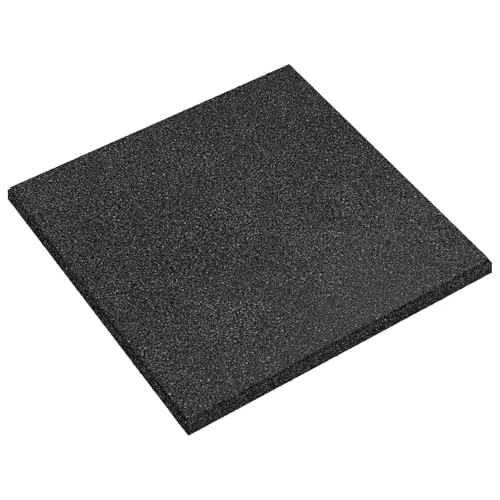 vidaXL Sturzschutzfliesen 18 Stück Schwarz 50 x 50 cm Gummi - Flexibles Set aus 18 stoßfesten Gummi-Fliesen für Außenbereiche. Ideal für Gärten und Spielplätze, einfach zu verlegen und pflegeleicht. Wetterfest und langlebig – perfekte Lösung für sichere Spielumgebungen.