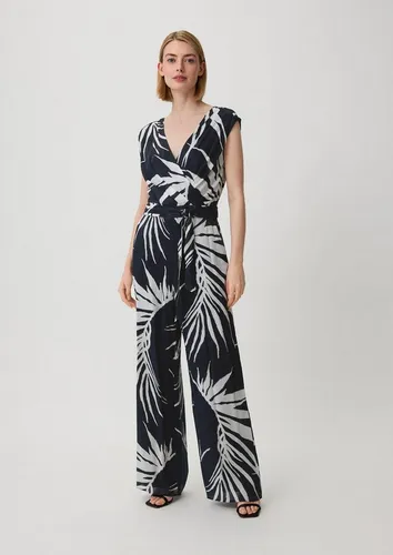 comma Jumpsuit Overall Jumpsuit aus Viskosemix