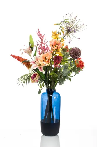 artplants.de Blumenstrauß künstlich Feme, bunt, 105cm - Hochwertiger Seidenblumenstrauß - Bunter, 105 cm hoher Seidenblumenstrauß, perfekt für eine stilvolle Dekoration. Ideal für jeden Raum und langlebig in der Verwendung.