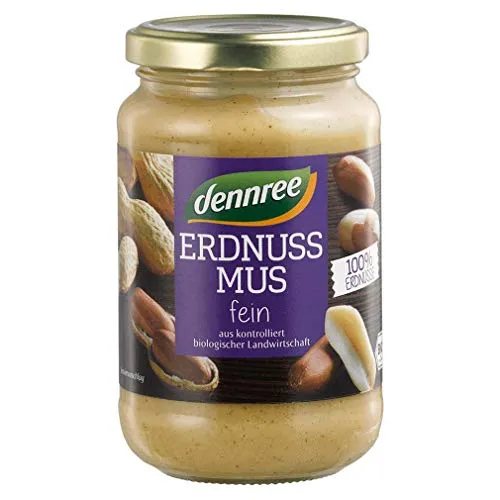 dennree Bio Erdnussmus, 1 Glas 350g