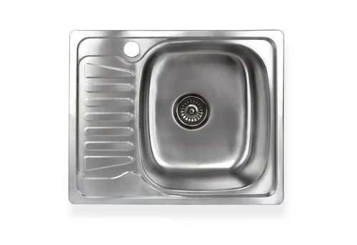 Edelstahl Einbauspüle mit Ablage