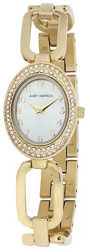 JUST WATCH Quarzuhr Tura Damenuhr mit Edelstahl Gliederarmband, versch. Farben