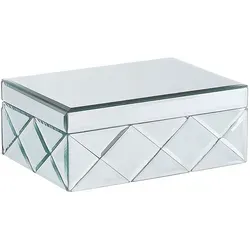 Gorron Schmuckkästchen in Silber mit Spiegel-Optik in silber von Beliani