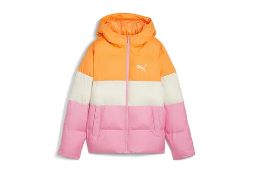 PUMA Kinder Steppjacke Poly Hooded Puffer Jacket 626502 rosa 152 EU - Stylische und warme Kinderjacke aus 100% Polyester, ideal für kalte Tage. Leicht zu pflegen und perfekt für Outdoor-Aktivitäten. Größe 152, Regular Fit für optimalen Tragekomfort.