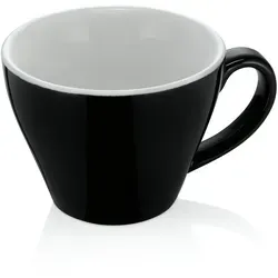 WAS Germany Espresso doppio Set ITALIA BLACK, 6-teilig - Thermobehälter aus hochwertigem Porzellan, ideal für stilvollen Kaffeegenuss mit 180 ml Fassungsvermögen pro Tasse.