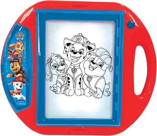 Lexibook Paw Patrol Zeichenprojektor mit Stempeln und Vorlagen - Schreibutensilien für kreative Kinder, inkl. 10 Vorlagen und 4 Stempeln für unvergessliche Zeichenerlebnisse im Paw Patrol Design.