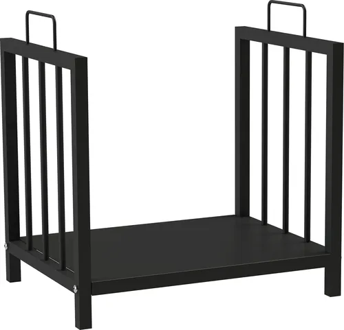 SCHMIDT security tools Brennholzregal 43x33x45cm - Aschesauger - Witterungsbeständiges Kaminholzregal aus pulverbeschichtetem Stahl für sicheren und ordentlichen Holzstapel. Ideal für Innen- und Außeneinsatz mit optimaler Durchlüftung.