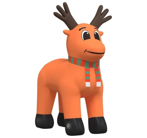 Bussandri Exclusive Aufblasbares Rentier mit LEDs 400 cm in orange von Bussandri
