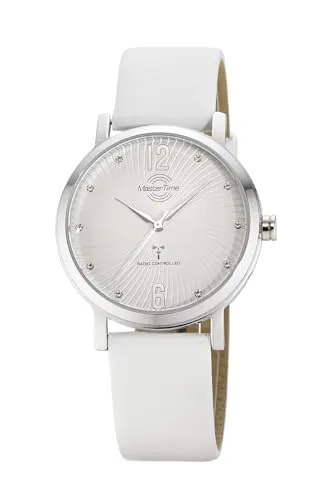 Master Time Funk Quarz Damen Uhr MTLA-10800-45L - Armbanduhren für Damen, elegante Funkuhr mit automatischer Zeitumstellung und wasserdichtem Design bis 3 Bar - perfekt für jeden Anlass!