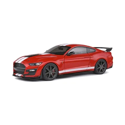 Solido Ford Mustang Shelby GT500, Baujahr 2020, Modellauto, Maßstab 1:18, rot