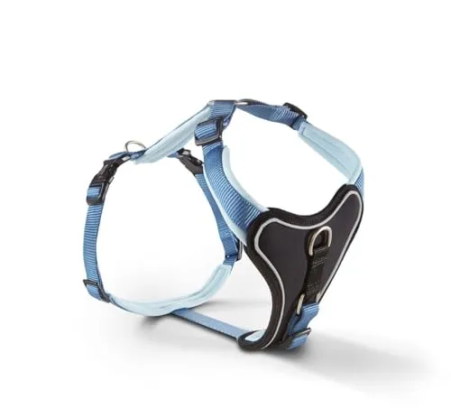 Wolters Geschirr Professional Comfort - Riverside Blue/Sky Blue, 60-70 cm - Hochwertiges TIERGESCHIRR für Hunde und Katzen, ideal für Reisen mit dem Auto, in stilvollem Riverside Blue und Sky Blue.