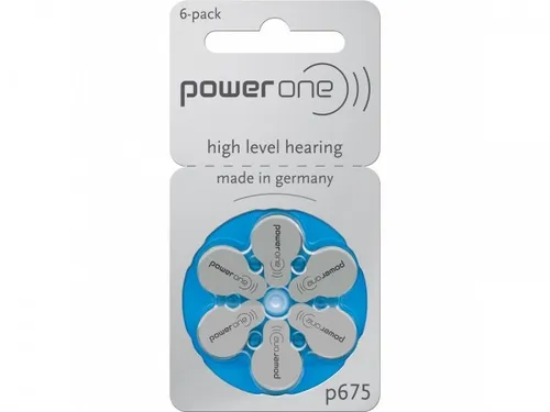 powerone - high level hearing - p675 - 1,4 Volt 650mAh Zink Luft - Hörgerätebatt
