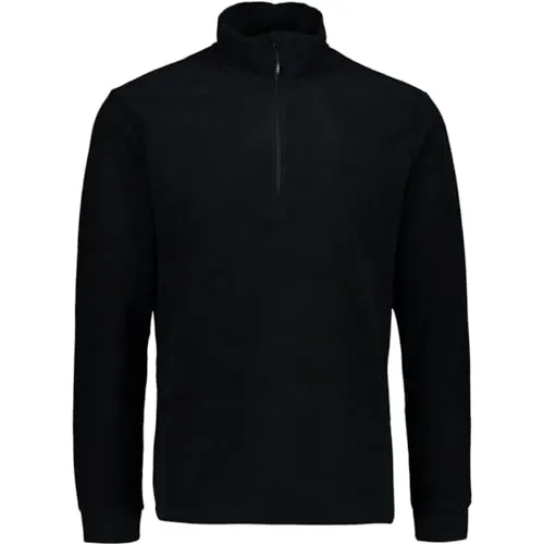 CMP Herren-Sweatshirt - Schwarz, Größe 48 - Shirts & Tops - Leichtes Arctic Fleece für optimale Isolation und Atmungsaktivität. Ideal für Outdoor- und Skiaktivitäten, mit halbem Reißverschluss und hohem Kragen.
