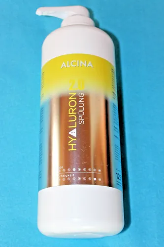 ALCINA 2.0 HYALURON SPÜLUNG 1250ml mit Pumpe - Shampoos & Spülungen, feuchtigkeitsspendende Spülung mit Hyaluronsäure für alle Haartypen, ideal für trockenes Haar, ammoniakfrei und entwirrend.