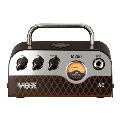 VOX NuTube MV50 AC Gitarrenverstärker Topteil - Kompakter 50 Watt Verstärker mit AC30 Voicing und innovativer Nutube Röhrenvorstufe für klassischen Klang. Ideal für Gitarristen, die Leistung und Portabilität suchen.